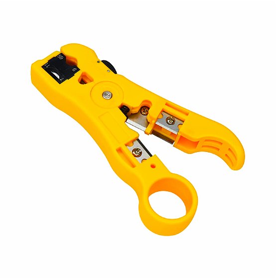 HT-352 Universal Cable Stripper & Cutter – Compatible with Flat/Round UTP Cat5, Cat6 & Coaxial Cables